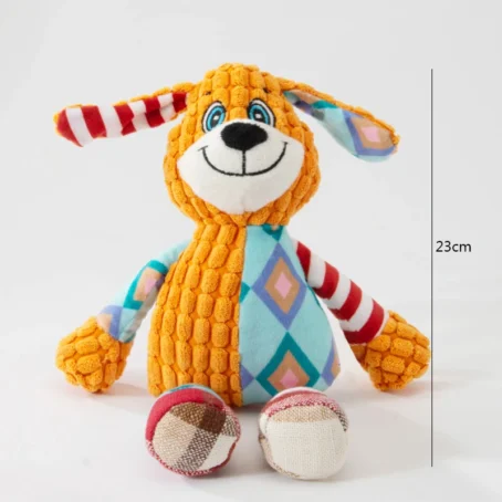 Pet Plush Toy Cat Dog Puzzle Toy Cute Animals Bite Resistant Interactive Squeaky Pet Dog Teeth Cleaning Chew Toy Pet Supplies - Image 16