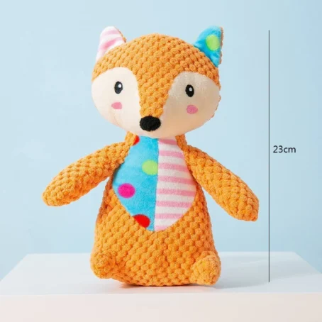 Pet Plush Toy Cat Dog Puzzle Toy Cute Animals Bite Resistant Interactive Squeaky Pet Dog Teeth Cleaning Chew Toy Pet Supplies - Image 15